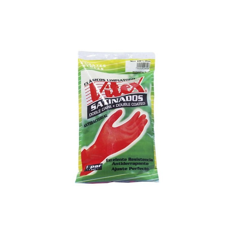 GUANTE ROJO VITEX 8 CLASICO 