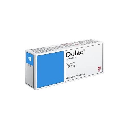 DOLAC TAB 10MG CAJ C/10 KETOROLACO TROMETAMINA 10MG 