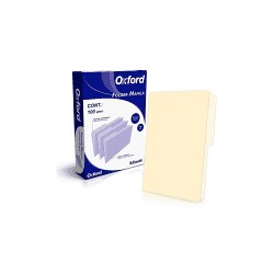 FOLDER MANILA TAMAÑO OFICIO CAJA CON 100 PIEZAS OXFORD ESSELTE 