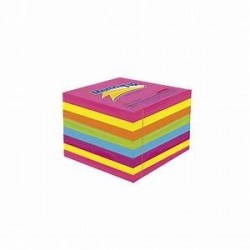 MINICUBO COLOR NEON, MEMOTIP 2*2 CON 400 HOJAS DE 5.1CM X 5.1CM CON 6 COLORE 1 BLOCK