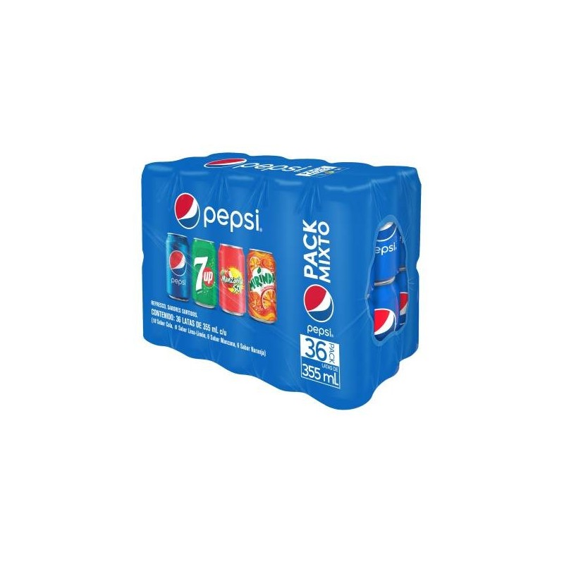 REFRESCO DE LATA PEPSI MIX 36PZAS 355ML 