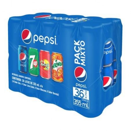 REFRESCO DE LATA PEPSI MIX 36PZAS 355ML 